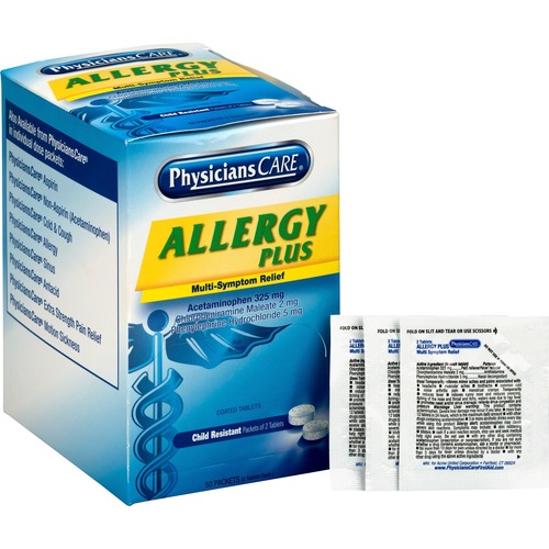 Acme United Corporation Physicians Care Allergy, 2/PK, 50 PK/BX