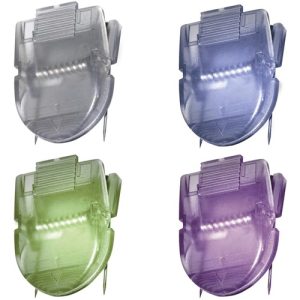 Advantus Corp. Panel Wall Clips, 40 Sheet Capacity, 20/BX, AST Metallic