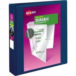 Avery  View Binder, Slant Ring, DuraHinge,1-1/2" Cap.,Blue