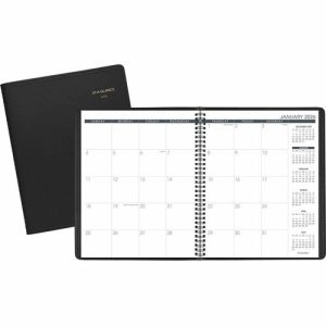 AT-A-GLANCE  Planner, Mthly, 2PPM, 15Mths, Jan-Mar, 9"x11", Black