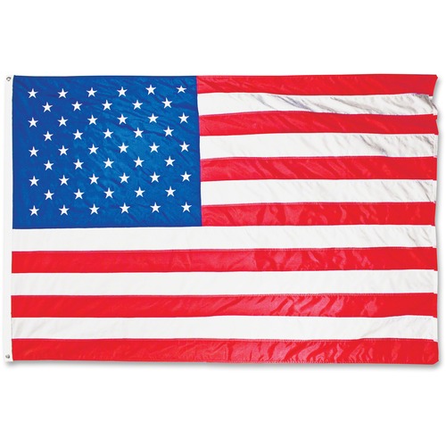 Advantus Corp. Outdoor Flag, US Flag, Nylon, 4'x6', Red/White/Blue