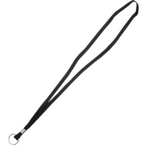 Advantus Corp. Lanyard, w/ Ring, 36", 24/BX, Black