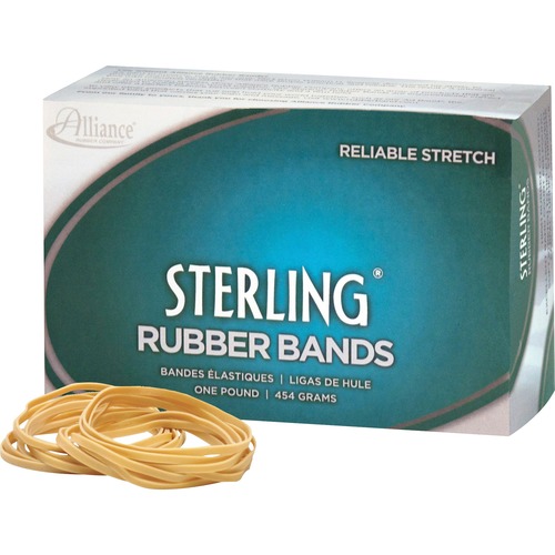 Alliance Rubber Company Rubber bands, Size 32, 1-Lb., 3"x1/8", 950/BX, Natural