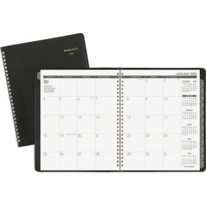 AT-A-GLANCE  Monthly Appt Planner, Rcy, 12-Mth Jan-Dec, 6-7/8"x8-3/4", BK