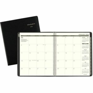 AT-A-GLANCE  Recycled Monthly Planner, 13-Mth,Jan-Jan, 9"x11", BK