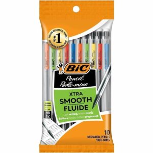 Bic Mechanical Pencils, .7mm w/ 3 Leads, 10/PK, Assorted