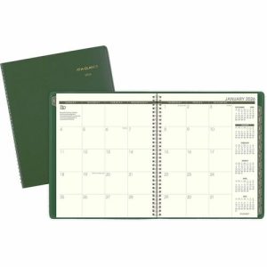 AT-A-GLANCE  Recycled Monthly Planner, 13-Mth,Jan-Jan, 9"x11", GN
