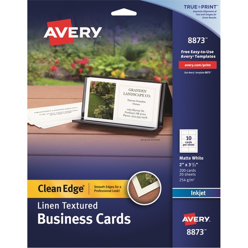 Avery Business Cards,Inkjet,2-SIde,3-1/2"x2",200/PK,5PK/CT,MatteWE