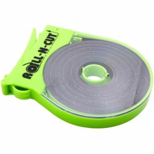 Baumgartens  Magnetic Tape Roll,w/Dispenser,1/2"x15',BK Tape/GN Dispenser