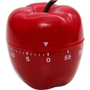 Baumgartens  Apple Timer, 0-60 Minutes, Red