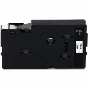 Brother  Tape Cartridge, 1/2" Size, 2/PK, Black/Clear