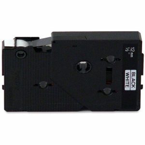 Brother  Tape Cartridge, 1/2" Size, 2/PK, Black/White