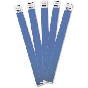 Advantus Corp.  Wristbands, Tyvek, Numbered, 3/4"x9-3/4", 100/PK, Blue