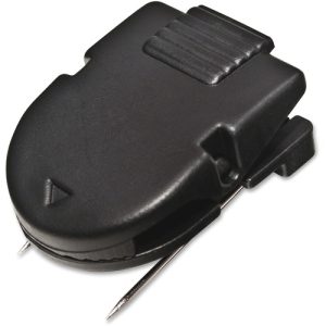 Advantus Corp.  Wall Panel Clip, 40 Sheet Capacity, 20/BX, Black