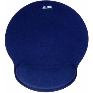 Allsop  Mouse Pad, w/ Wrist Rest, Memory Foam, Blue