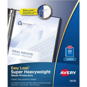 Avery  Sheet Protectors,Super Hvyweight,Nonglare,50/BX,11"x8-1/2"