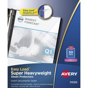 Avery  Sheet Protector,Super Hvyweight,11"x8-1/2",50/BX, Clear