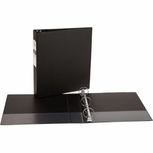 Avery  Economy Ring Binder, 1-1/2" Capacity, 8-1/2"x11", Black