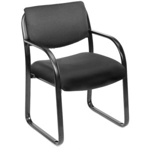 Boss Office Products  Chair,Guest,w/Arms,Fabric,23"x24-1/2"x34-1/2",BK