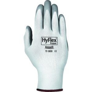 Ansell Healthcare Products  Safety Gloves, Nitrile Foam Coating, Medium, 2/PR, GY/WE