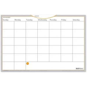 AT-A-GLANCE  Dry Erase Planning Surface, Monthly, 12"x18", White
