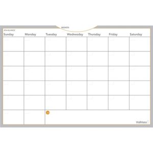 AT-A-GLANCE  Dry Erase Planning Surface, Monthly, 24"Hx36"W, White