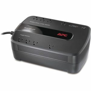 American Power Conversion  Back-UPS 650, w/ USB, 120V, 390W, 8 Outlets, Black