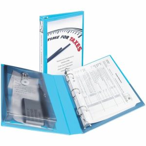 Avery  View Binder, Mini, 1" Cap, f/5-1/2"x8-1/2" Sheets, Blue