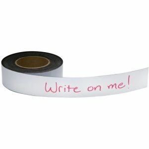 Baumgartens  Magnetic Labeling Tape, 2"x50' Roll, White