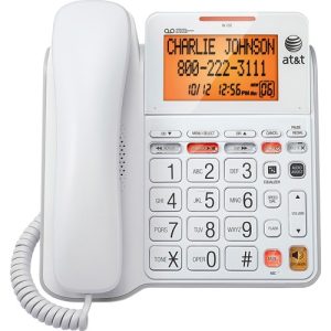 AT&T  Corded Digital Phone System, XLarge Display, Corded, White