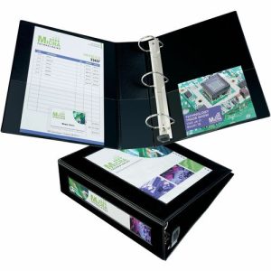 Avery  View Binder, Locking Rings, 3", 8-1/2"x11", Black