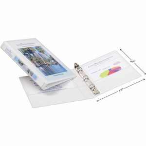 Avery  View Binder, Gap Free Rings, 1/2" Cap, 5-1/2"x8-1/2", White