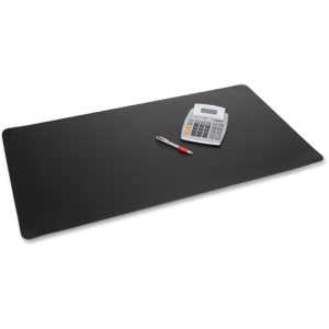 Artistic  Desk Pads,Protective,AntiSkid,Antimicrobial,20"x36", Black