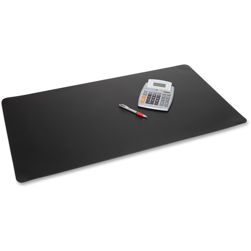 Artistic Desk Pads,Protective,AntiSkid,Antimicrobial,20"x36", Black