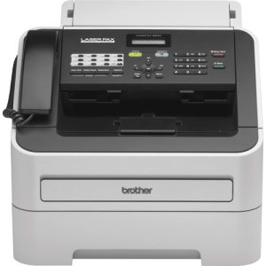 Brother Laser Printer/Fax, 250 Sht Cap, 14"x14-3/5"x12-1/5", BK/GY