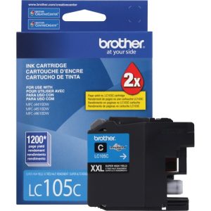 Brother Ink Cartridge, 1200 Page Yield, Cyan