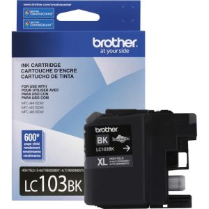 Brother Ink Cartridge, 600 Page Yield, Black