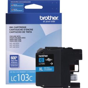 Brother Ink Cartridge, 600 Page Yield, Cyan