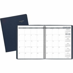 AT-A-GLANCE  13-Month Planner, Jan-Mar, 2PPM, 9"x11"Page Size, Navy
