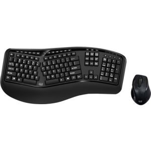 Adesso Keyboard,w/Mouse,Wireless,Optical,2.4GHz,20.5"x1.5"x9.3",BK