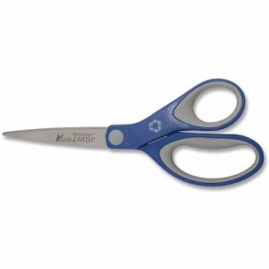 Acme United Corporation  Scissors, Straight, 8", Soft Handle, Blue