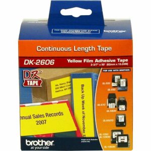 Brother Continuous Tape Roll, Film, Wide, 2-2/5"x50', White