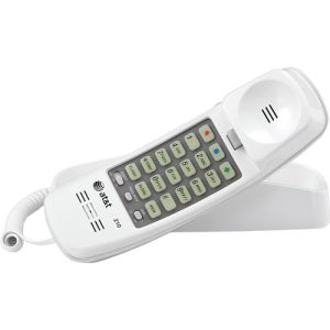 AT&T  Corded TrimLine Phone,Lighted Keypad, White