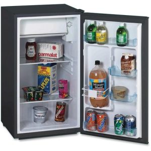 Avanti  Refrigerator, w/Can Dispenser, 3.3Cubic Feet,Black
