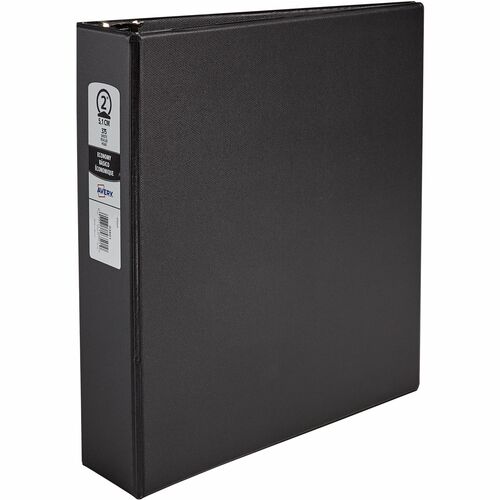 Avery Economy Ring Binder, 2" Capacity, 8-1/2"x11", Black