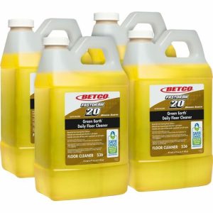 Betco Corporation  Floor Cleaner, Foaming, 1/2 Gal (2 Liter), 4/CT, Yellow