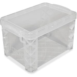 Advantus Corp. Card File Box, Super Stacker, 4"x6", Clear