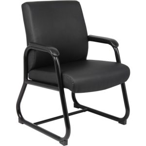 Boss Office Products  Chair, Guest, Heavy Duty, 23"Wx24"Dx34"H, Black