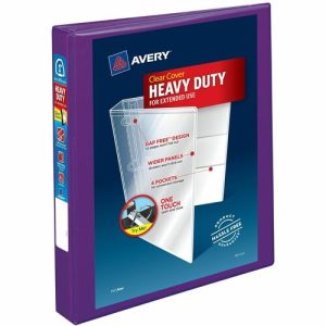 Avery  View Binder, DuraHinge, 1", 8-1/2"x11", PE