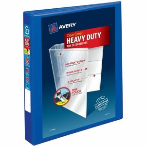 Avery  View Binder, DuraHinge, 1", 8-1/2"x11", Pac BE